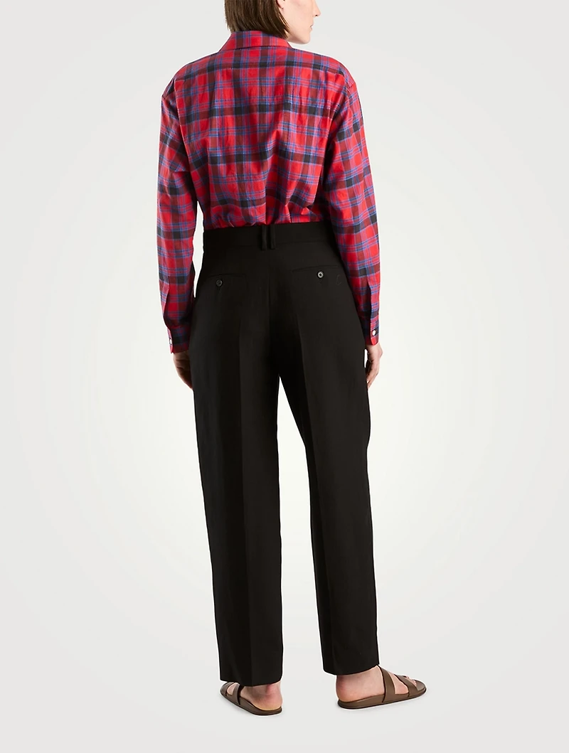 Lilas Gabardine Trousers