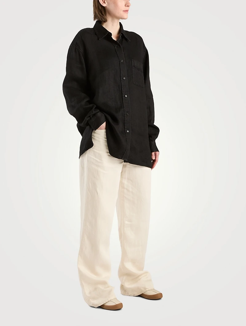Nesson Linen Denim Shirt