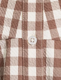 Mackey Halter Shirt Dress Gingham Print