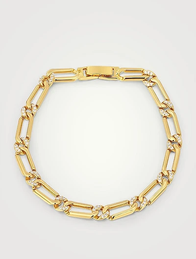 Two-Tone Pavé Link Bracelet