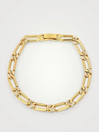Two-Tone Pavé Link Bracelet