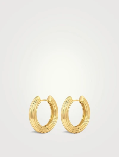 Ridged Amalfi Hoop Earrings