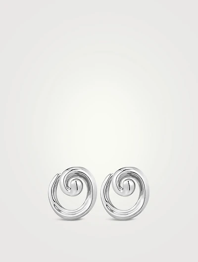 Seashell Coil Stud Earrings