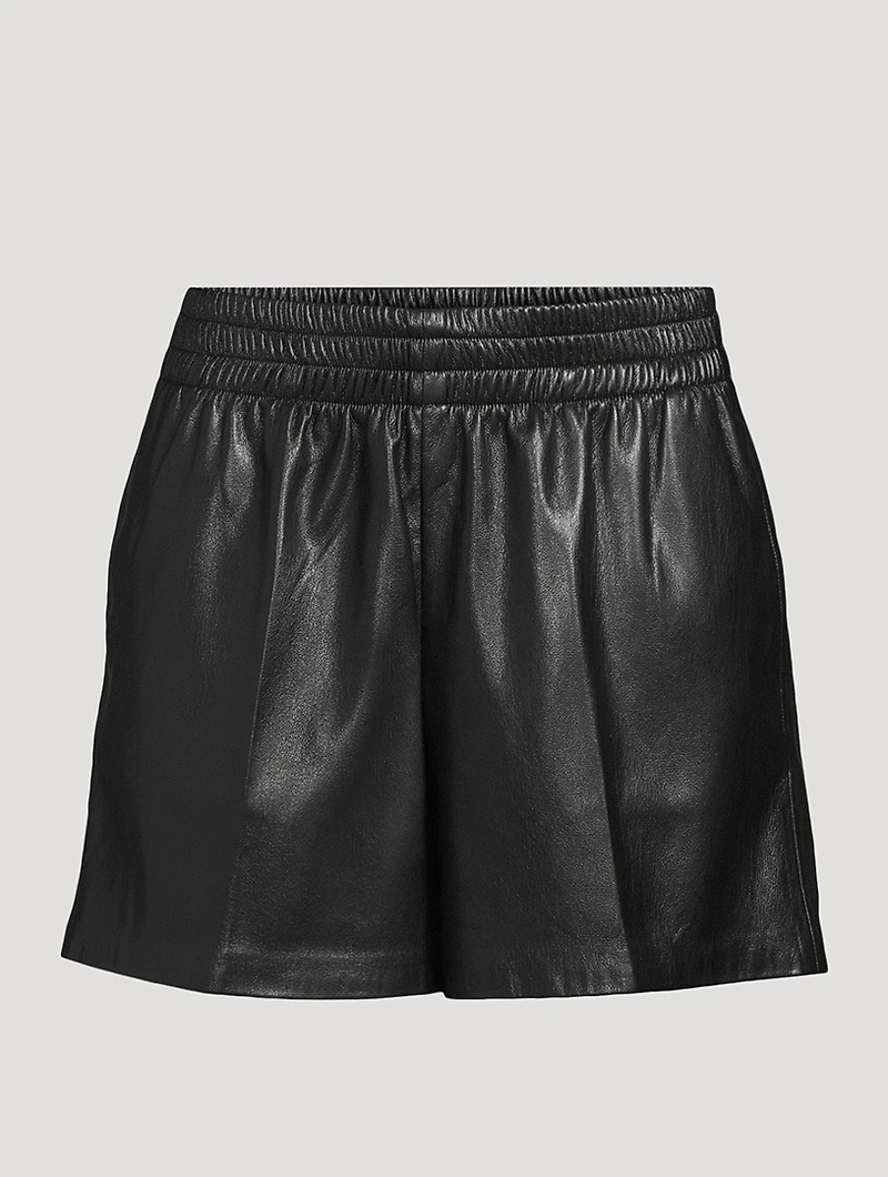 Kam Vegan Leather Shorts