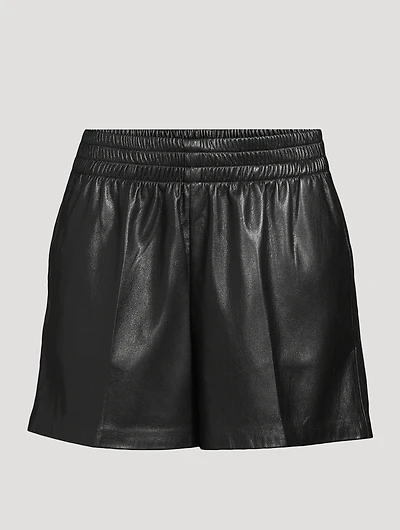 Kam Vegan Leather Shorts