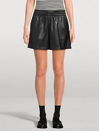 Kam Vegan Leather Shorts
