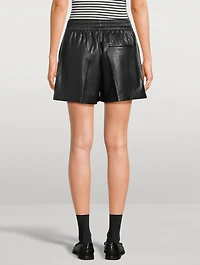 Kam Vegan Leather Shorts