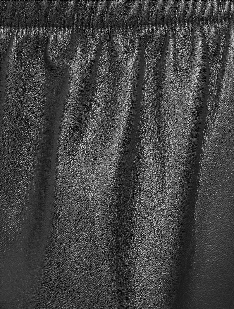 Kam Vegan Leather Shorts