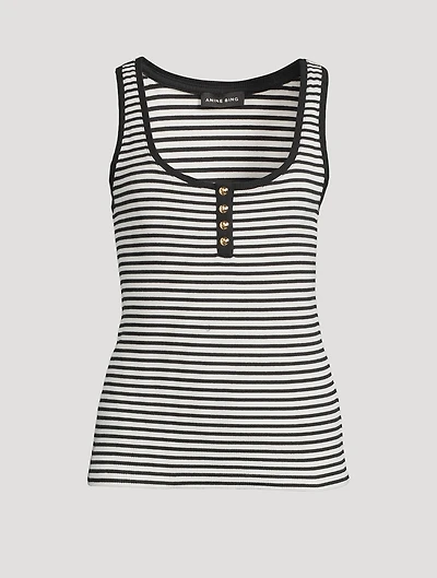 Alessia Tank Top Stripe Print