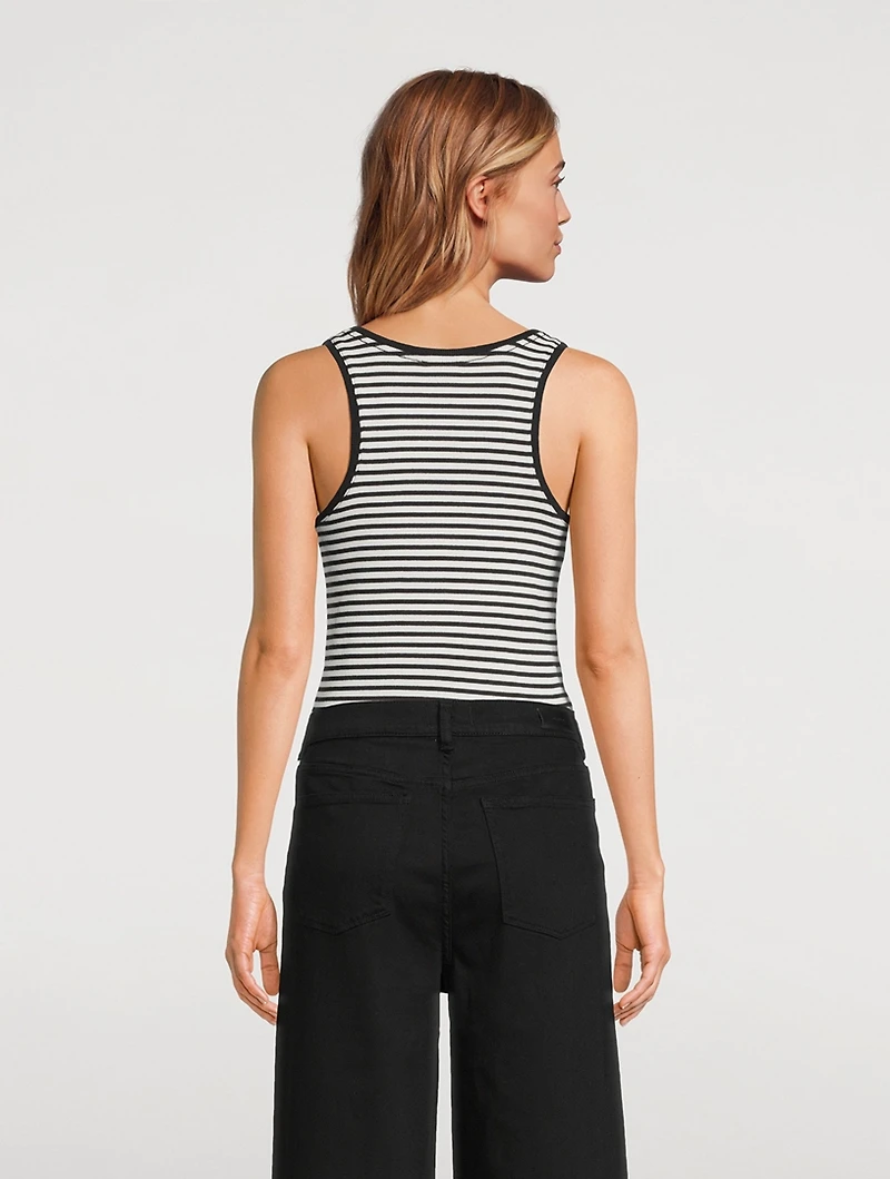 Alessia Tank Top Stripe Print