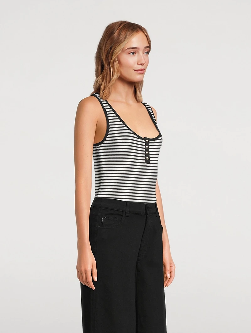 Alessia Tank Top Stripe Print