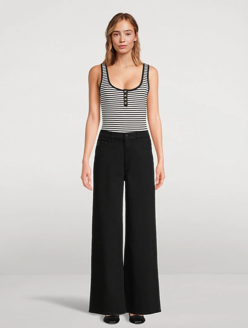 Alessia Tank Top Stripe Print