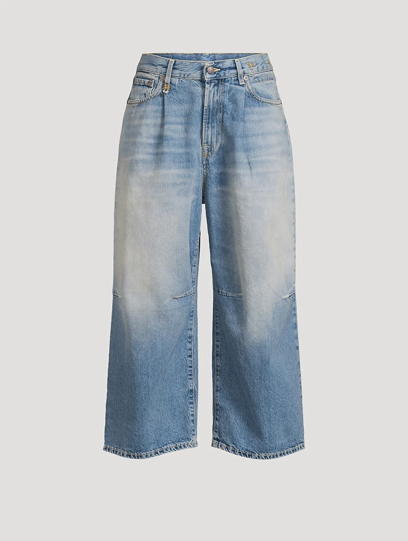 Cropped Wide-Leg Jeans
