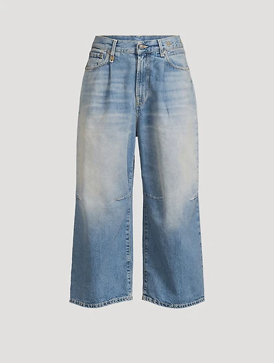 Cropped Wide-Leg Jeans