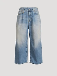 Cropped Wide-Leg Jeans