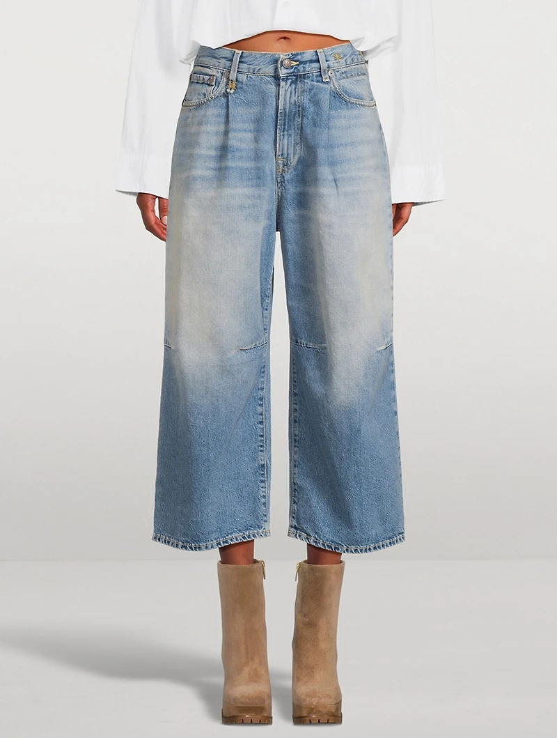 Cropped Wide-Leg Jeans