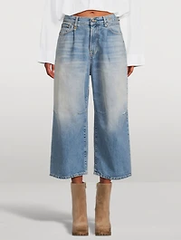 Cropped Wide-Leg Jeans