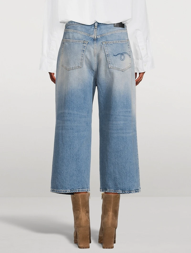 Cropped Wide-Leg Jeans