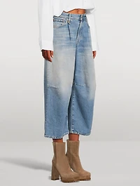 Cropped Wide-Leg Jeans