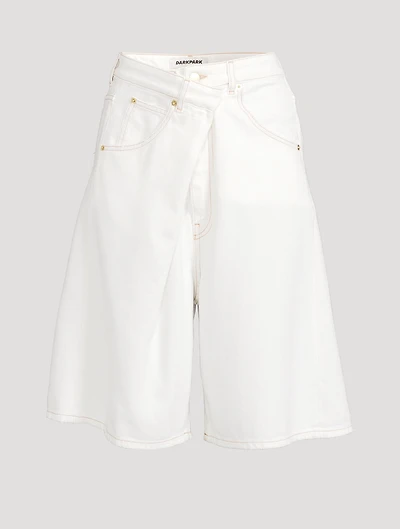 Ines Foldover Denim Shorts