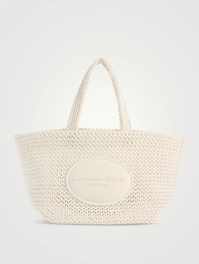 Small Punch Woven Tote Bag