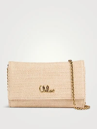 Chloé Iconic Raffia Wallet-On-Chain