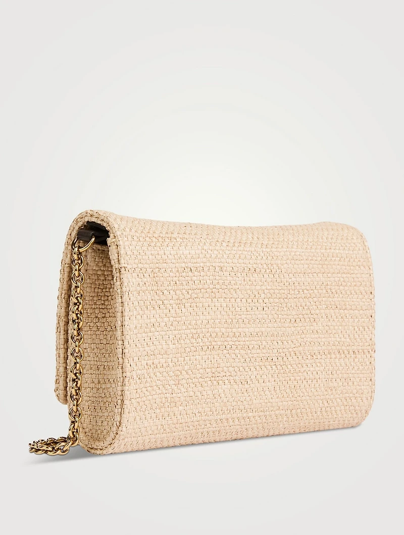 Chloé Iconic Raffia Wallet-On-Chain