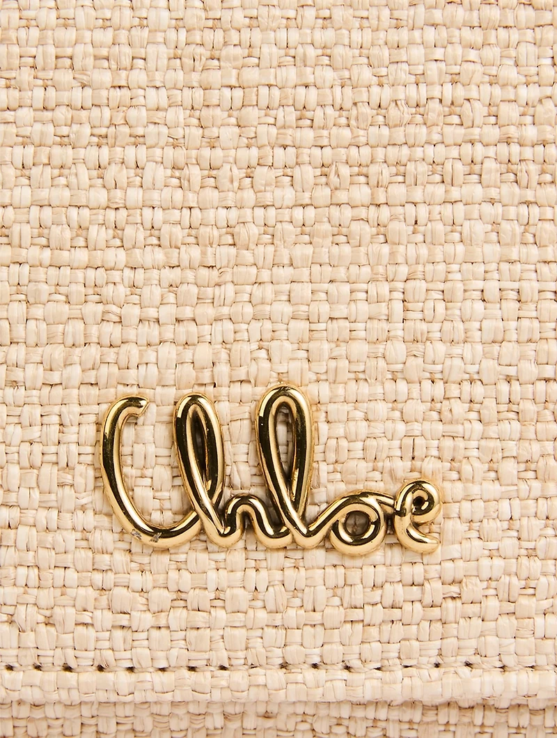 Chloé Iconic Raffia Wallet-On-Chain