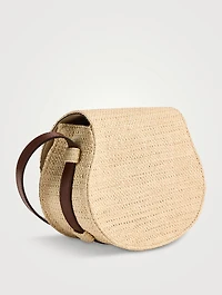Marcie Raffia Saddle Bag