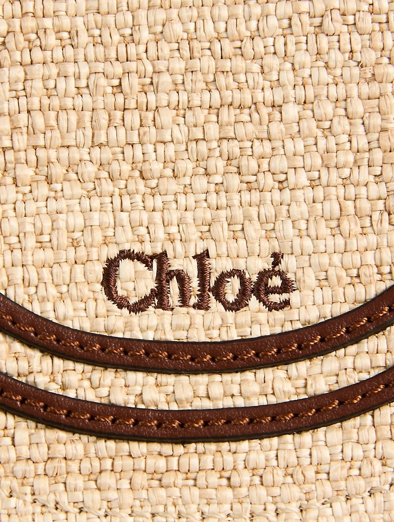 Marcie Raffia Saddle Bag