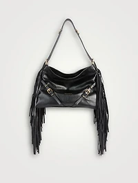 Medium Voyou Fringe Leather Shoulder Bag