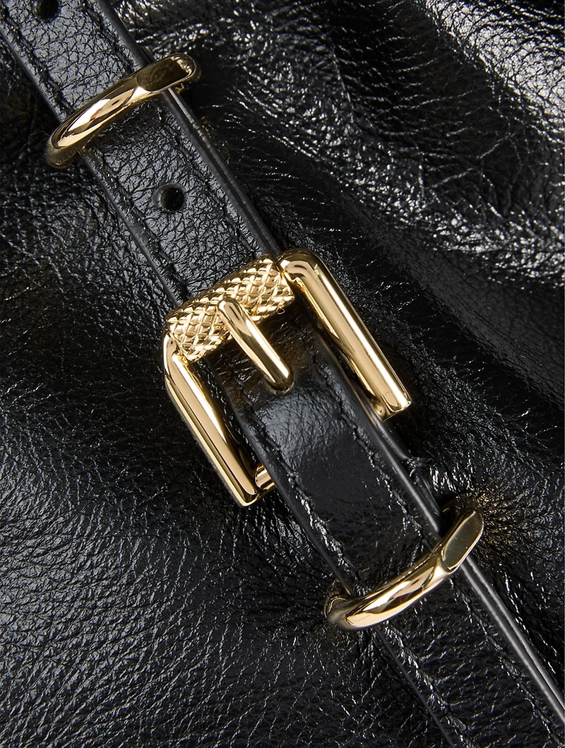 Medium Voyou Fringe Leather Shoulder Bag