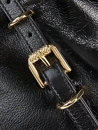 Medium Voyou Fringe Leather Shoulder Bag