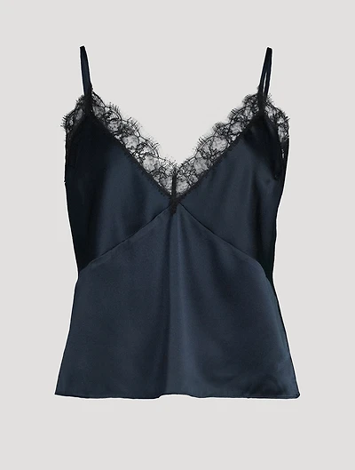 Silk Lace Inset Camisole