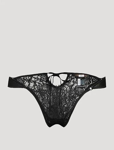 Leather And Lace Cheeky Panties