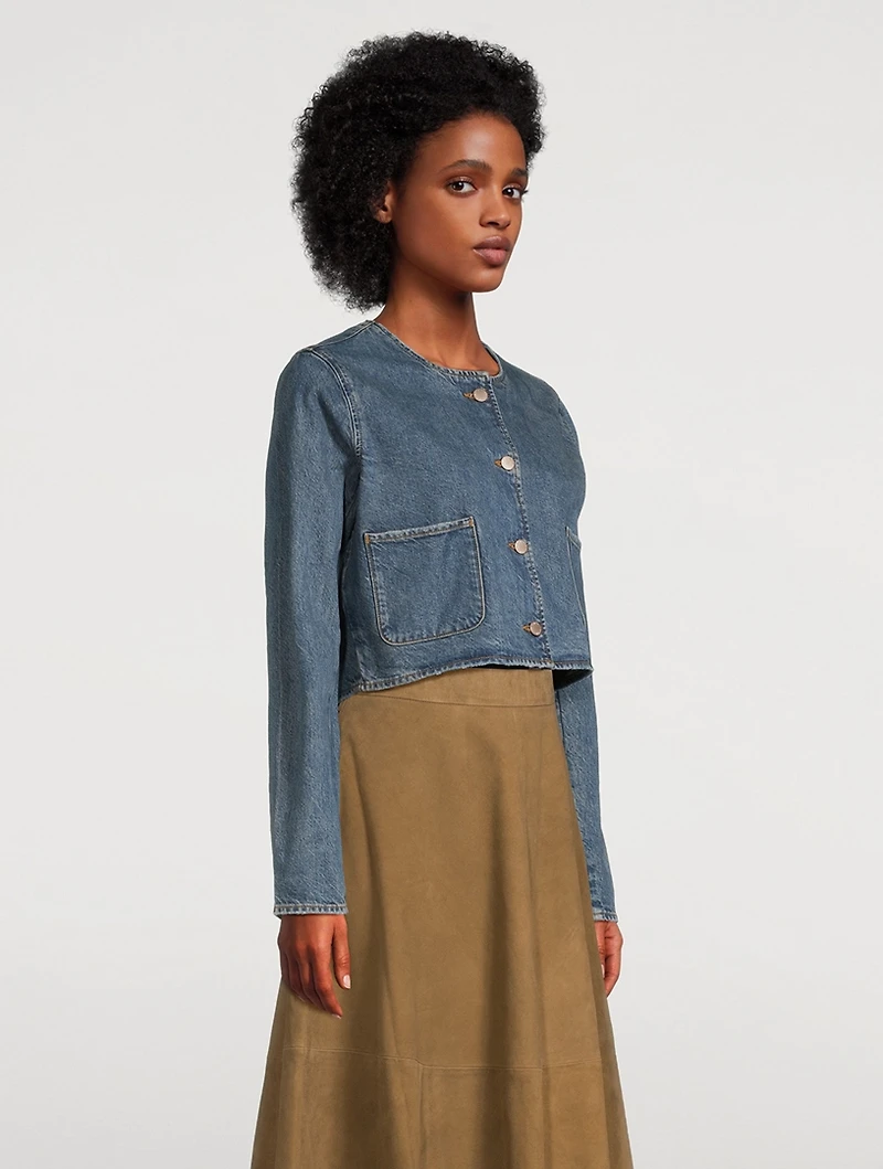 Celeste Cropped Denim Jacket