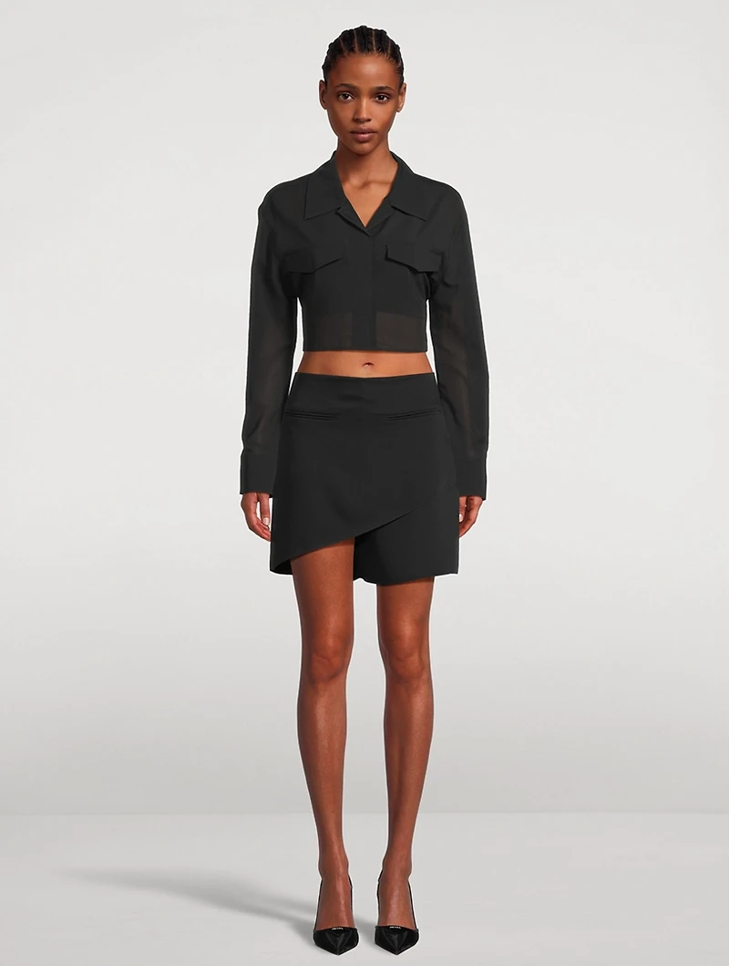 Infinity Crêpe Mini Skirt