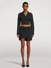 Infinity Crêpe Mini Skirt