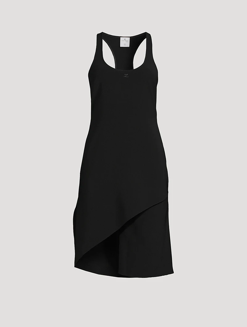 Infinity Pleats Crêpe Dress
