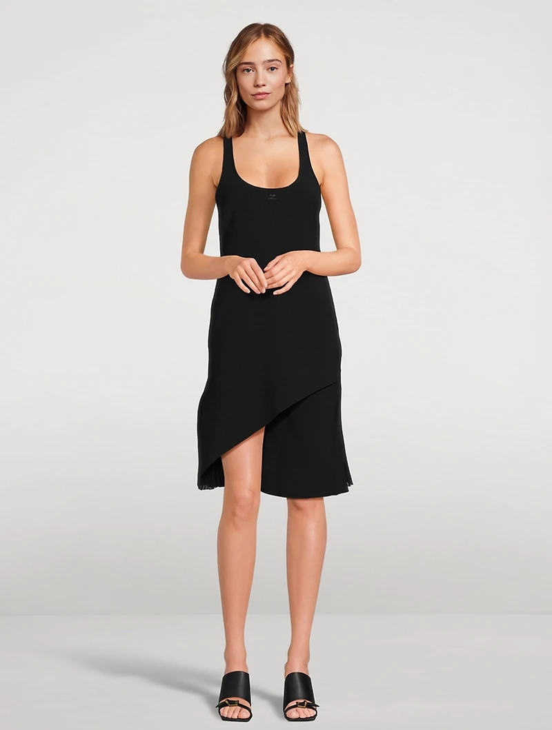 Infinity Pleats Crêpe Dress