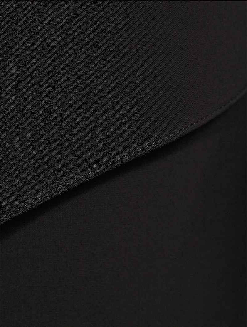 Infinity Pleats Crêpe Dress