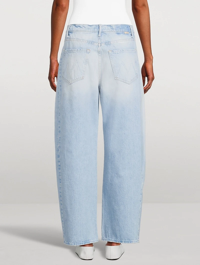 The Full Pipe Barrel-Leg Jeans