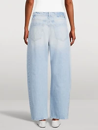 The Full Pipe Barrel-Leg Jeans