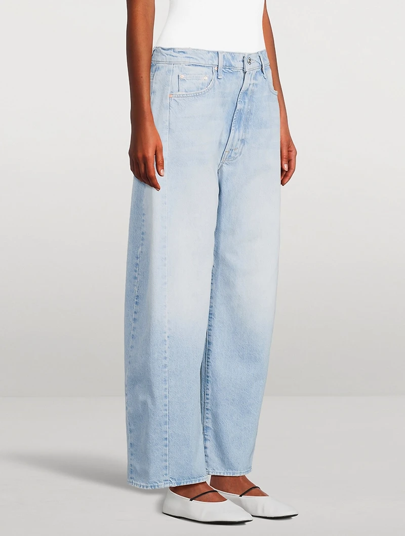 The Full Pipe Barrel-Leg Jeans