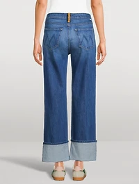 The Checkerboard Duster Straight-Leg Jeans