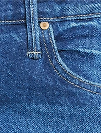 The Checkerboard Duster Straight-Leg Jeans