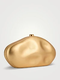 The Caldera Metallic Leather Clutch