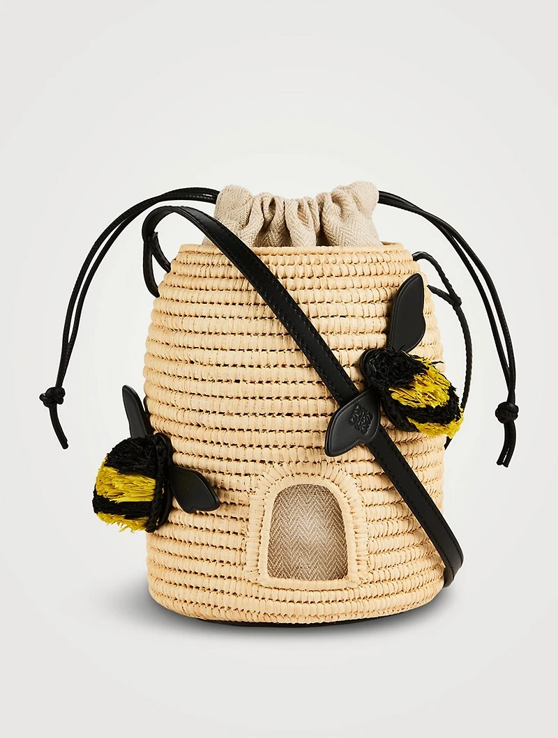 Loewe x Paula's Ibiza Beehive Raffia Crossbody Bag
