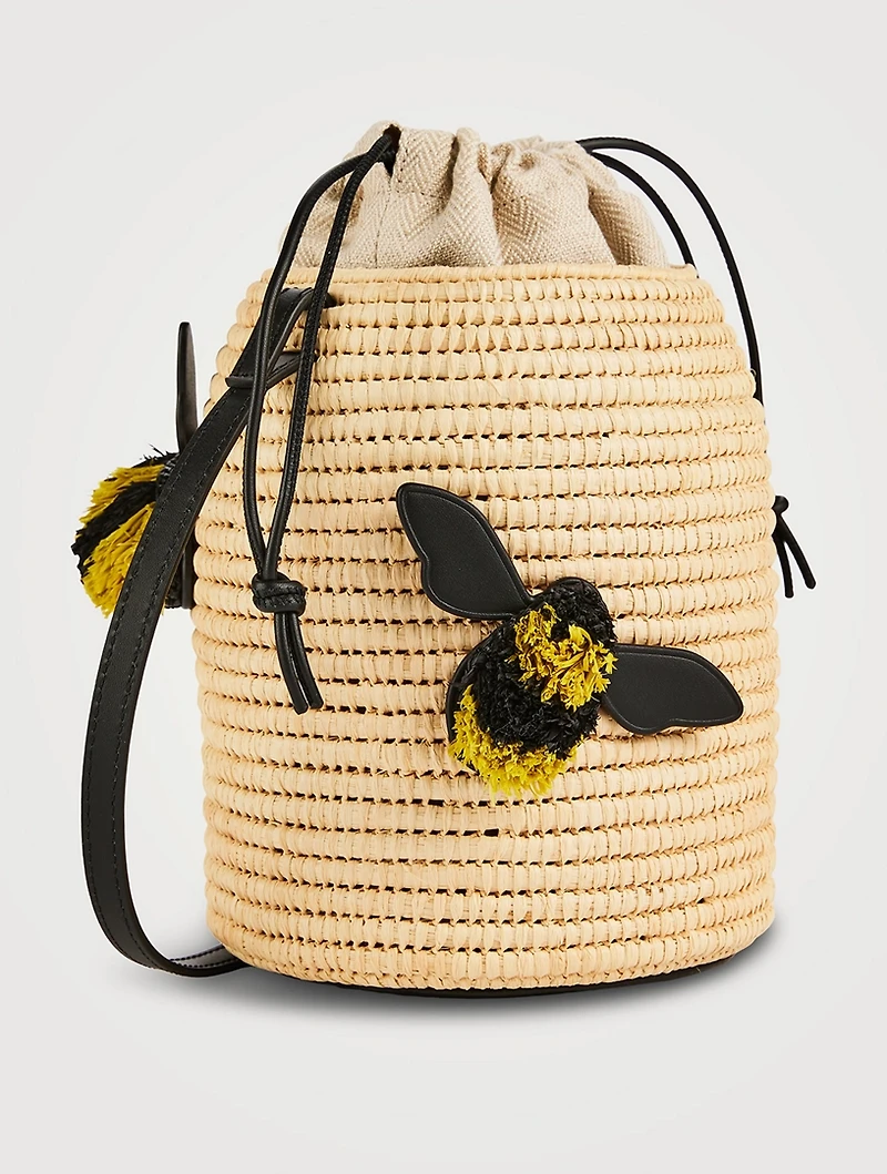 Loewe x Paula's Ibiza Beehive Raffia Crossbody Bag