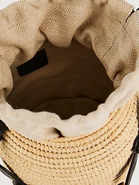 Loewe x Paula's Ibiza Beehive Raffia Crossbody Bag